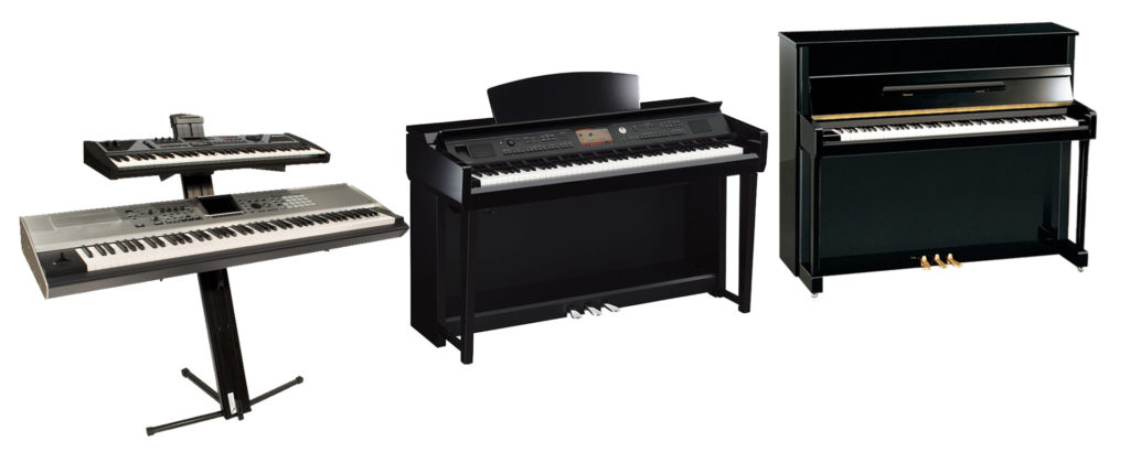 Чем отличается синтезатор от пианино и электро пианино